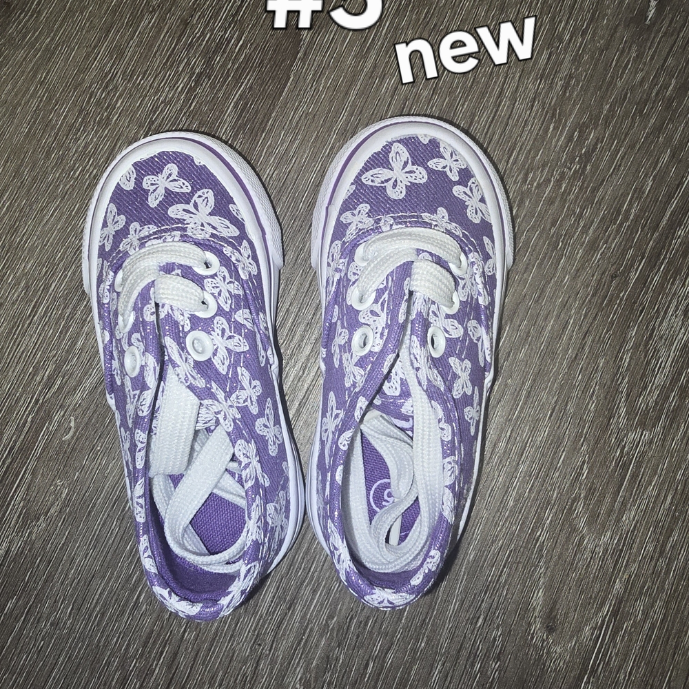 Purple Butterfly Sneakers for Kids
